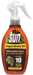 SunVital Argan Oil opaľovací olej SPF10 200 ml