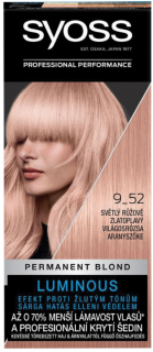 Syoss Color SalonPlex farba na vlasy 9-52 Růžově zlatoplavý