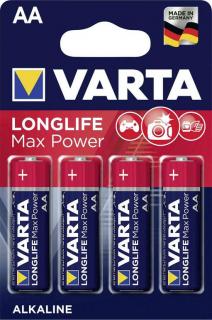 VARTA AA LONGLIFE MAX POWER LR6 1,5V 4 KS