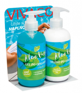 Vivaco gél a mlieko po opaľovaní aloe vera 2x250ml 1balenie