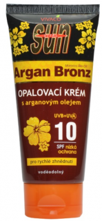 Vivaco SunVital Argan oil opaľovací krém s arganovým olejom SPF10 100 ml