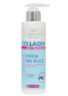 Vivapharm Collagen  Glycerin krém na suché a popraskané ruky 200 m