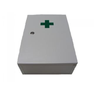 Lekárnička nástenná drevená biela 43x30x14cm - prázdna