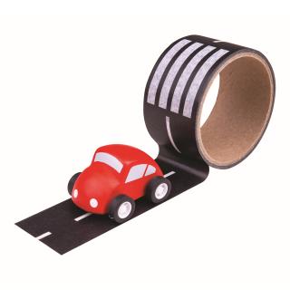 Lepiaca páska  - cesta s autíčkom