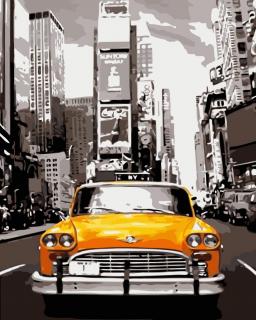 Maľovanie podľa čísiel s rámom  New York 2  50x40 cm