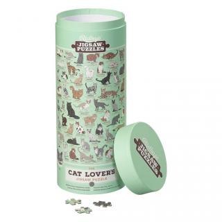 Puzzle pre milovníkov mačiek zelené, 1000ks