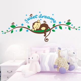 Samolepka na stenu  Opička - Sweet Dreams  120x46 cm
