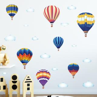 Samolepka na stenu  Teplovzdušné balóny  82x170 cm