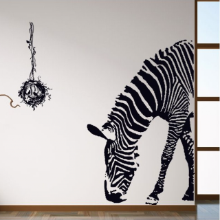 Samolepka na stenu  Zebra  100x95 cm