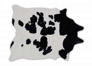Imitácia kravskej  kože 120x150 cm -čierne biela 266