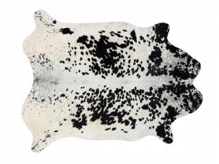 Imitácia kravskej  kože 120x150 cm -čierne škvrny 301
