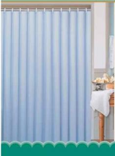 Kúpelňový záves Textilný modrý Rozmer: 180x180