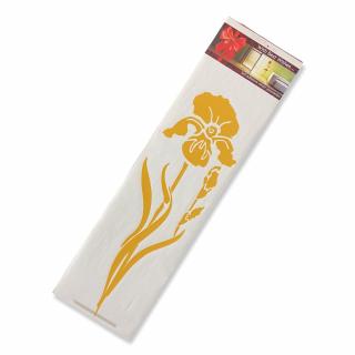 Samolepiace dekorácie velúrové - kvet Farby: Žltá