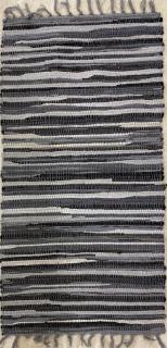 Tkaný koberec Pásik 60x120 šedý