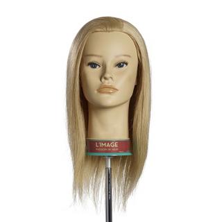 Cvičná hlava platinová blond Limage - Claudia 35cm (EU)