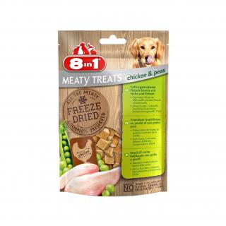 8in1 Dog Freeze Dried Chicken/Peas 50g - lyofilizované kuracie mäso s hrachom