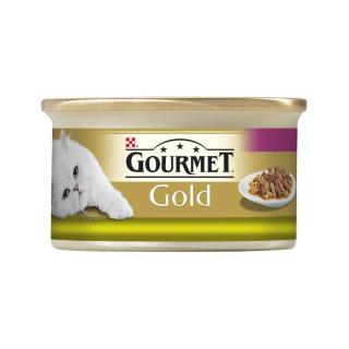 Konz. GOURMET GOLD kúsky králik+pečeň 85g