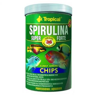 TROPICAL-SpirulinaForteChips 36% 250ml/130g