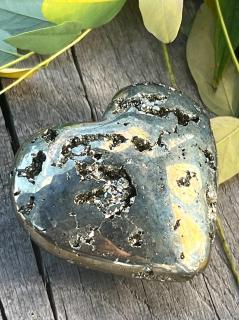 Pyrit srdce 7,4 cm (271g, 7,4 cm)