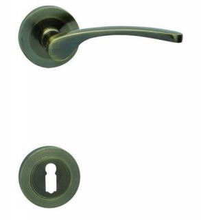 Kľučka k dverám LAURA - R bronz česaný COBRA kovania