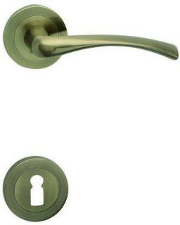 Kovanie dverová kľučka Cobra SINA - R česaný bronz OFS