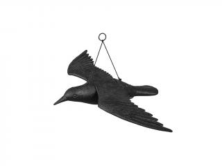 Lietajúci havran plastová 3D maketa na plašenie vtákov Bradas CTRL-BR102