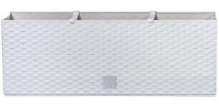 Plastové samozavlažovací truhlíky Rato Case biela 80 x 33 cm