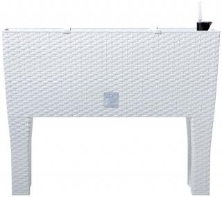 Plastové samozavlažovací truhlíky Rato Case High biela 60 x 25 cm