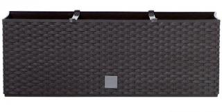 Plastové samozavlažovací truhlíky Rato Case hnedá 51,4 x 19,2 cm