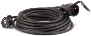 Predlžovací kábel 10m 230V - čierna guma