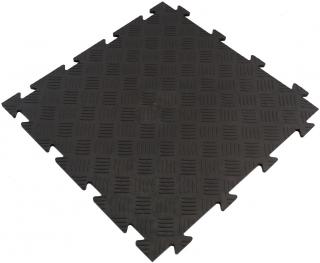 PVC dlažba LINEA TENAX DIAMOND PLATE 50 x 50 x 0,8 cm čierna 1 ks