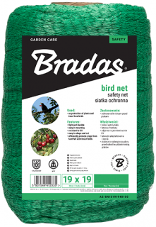 Sieť proti vtákom BRADAS BIRD NET 10 g/m2 zelená 4 x 100 m