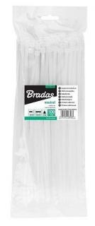 Sťahovacie pásky BRADAS NEUTRAL 3,6 x 150 mm transparentné 100 ks