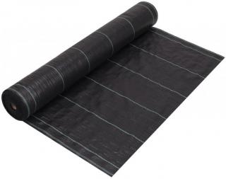 Tkaná mulčovacia textília PRODOMOS 130 g/m2 čierna 1,6 x 50 m