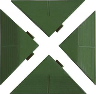 Ukončovací roh LINEA COMBI 10 x 19,5 x 4,8 cm zelený 4 ks