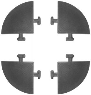 Ukončovací roh LINEA EASY SLATE 5,4 x 5,4 x 2,5 cm sivý 4 ks
