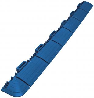Ukončovacia lišta LINEA MARTE 60 x 5,2 x 1,3 cm vnútorné zámky modrá 1 ks