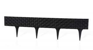 Záhradná palisáda RATTAN PALISADE 9,5 cm / 0,8 m čierna 1 ks