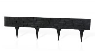 Záhradná palisáda STONE PALISADE 9,5 cm / 0,8 m čierna 1 ks