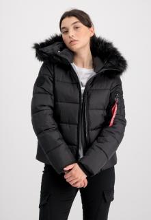 bunda Hooded Puffer Alpha Wmn black