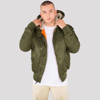 bunda MA-1 HOODED dark green