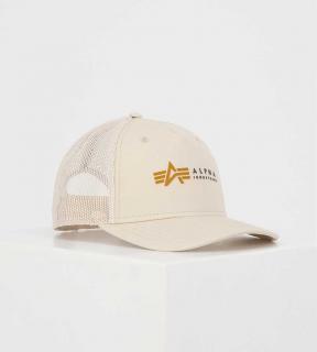 čepice Alpha Label Trucker Cap jet stream white