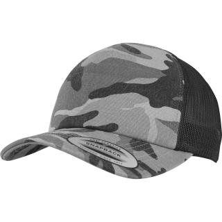 čepice CAMO TRUCKER darkcamo/čená