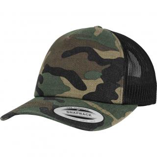 čepice CAMO TRUCKER woodland/čená