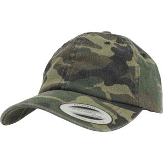 čepice LOW PROFILE CAMO WASHED woodland