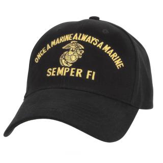 čepice MARINE SEMPER FI BASEBALL černá