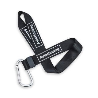 klíčenka na krk AviationTag Lanyard černá