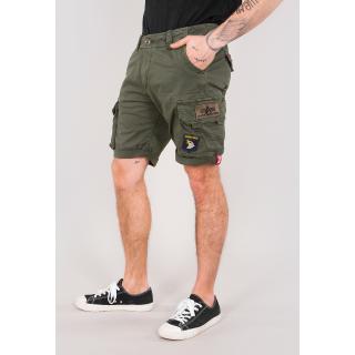 kraťasy CREW SHORT PATCH dark olive