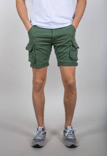 kraťasy CREW SHORT vintage green