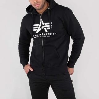 mikina BASIC ZIP HOODY black